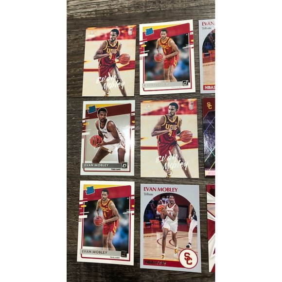 2021-22 Evan Mobley RC Rookie Card LOT of !2 - Optic Rated Rookie Recon Pink+ - Picture 2 of 3